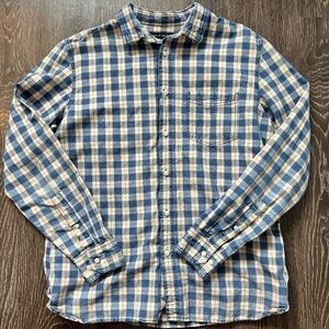 Men's Banana Republic Linen Blend Button Up Size L